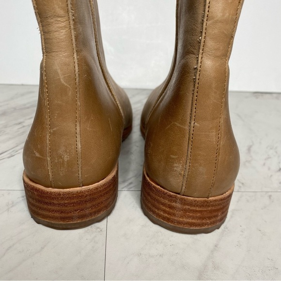 Nisolo Brown Leather Almond Toe Classic Chelsea Bootie 10 - Picture 4 of 14